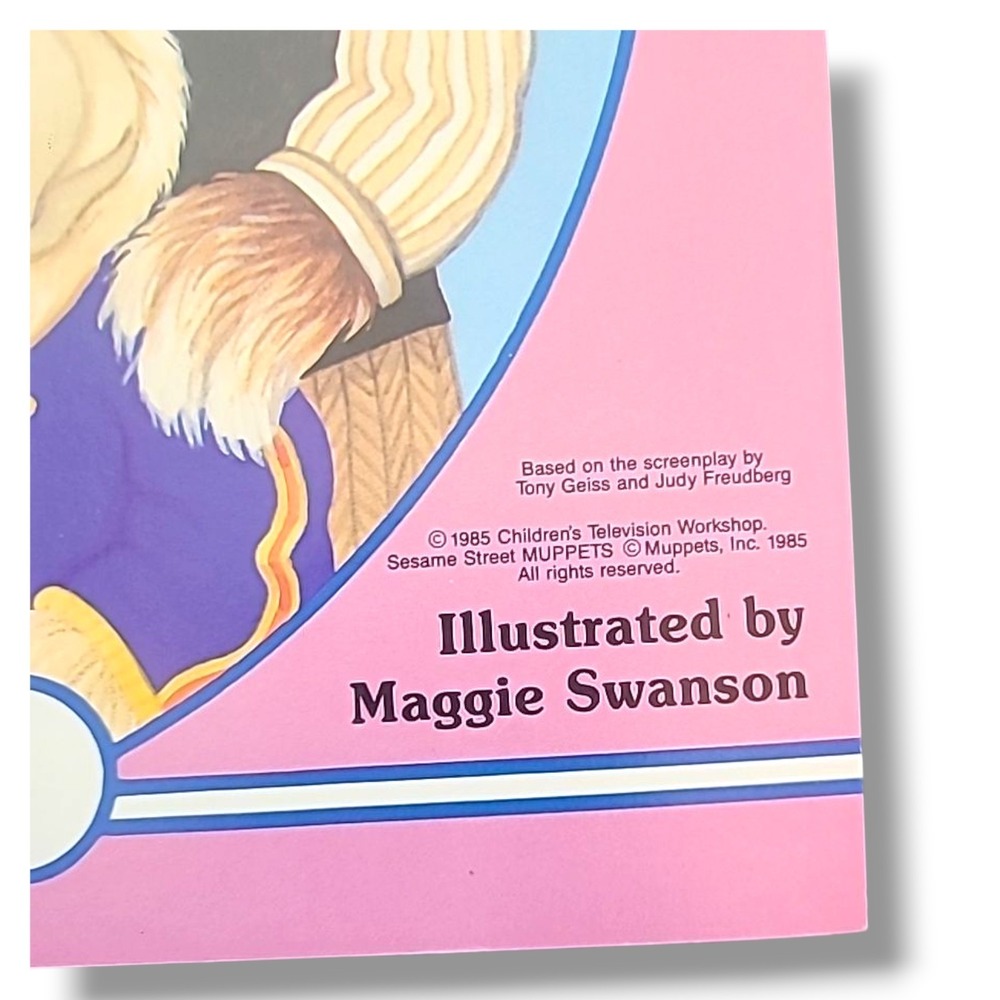 1985 Sesame Street Follow That Bird Paper Dolls Golden Book‎ Uncut Big Bird - Picture 3 of 6
